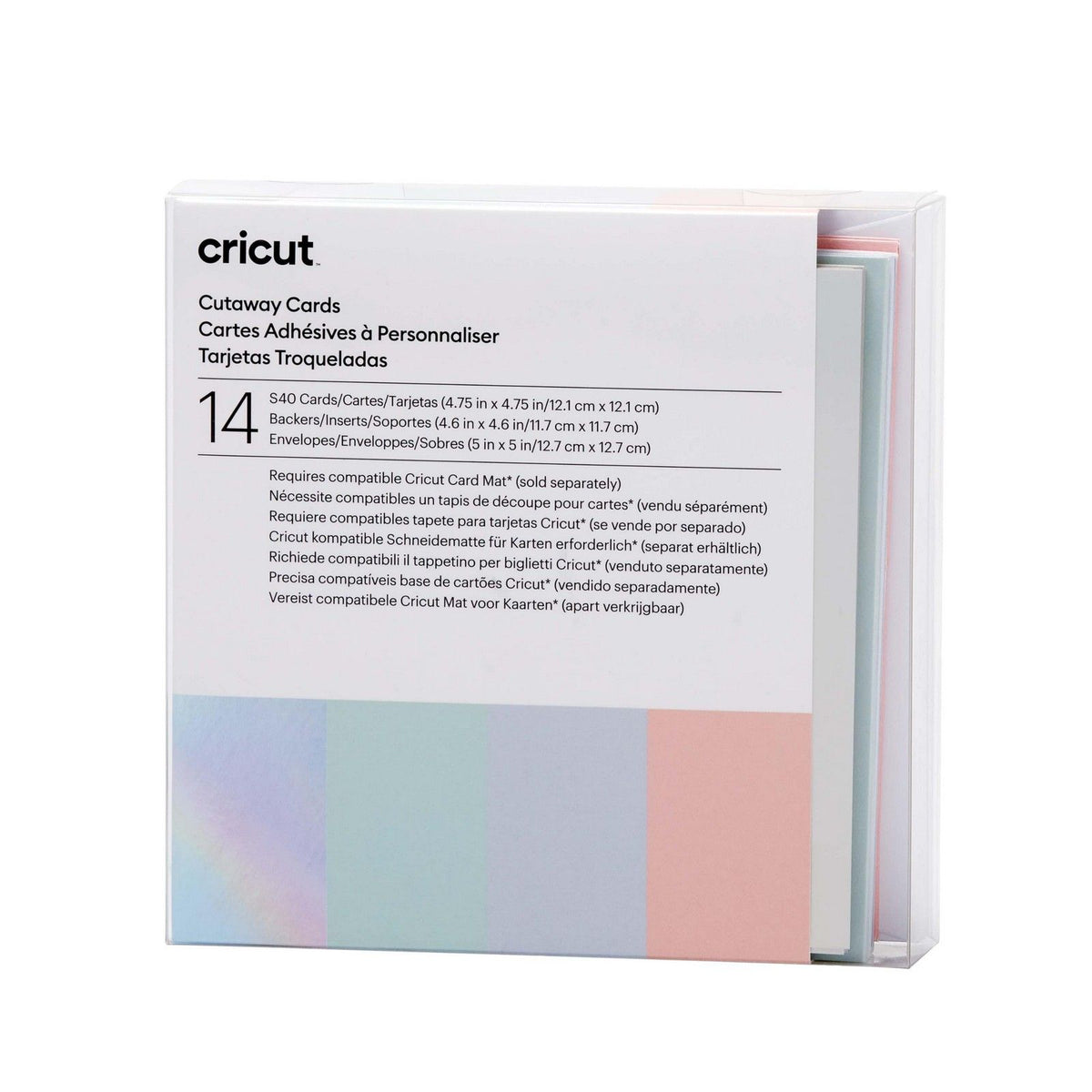Cricut • Wycięte karty pastelowe s40