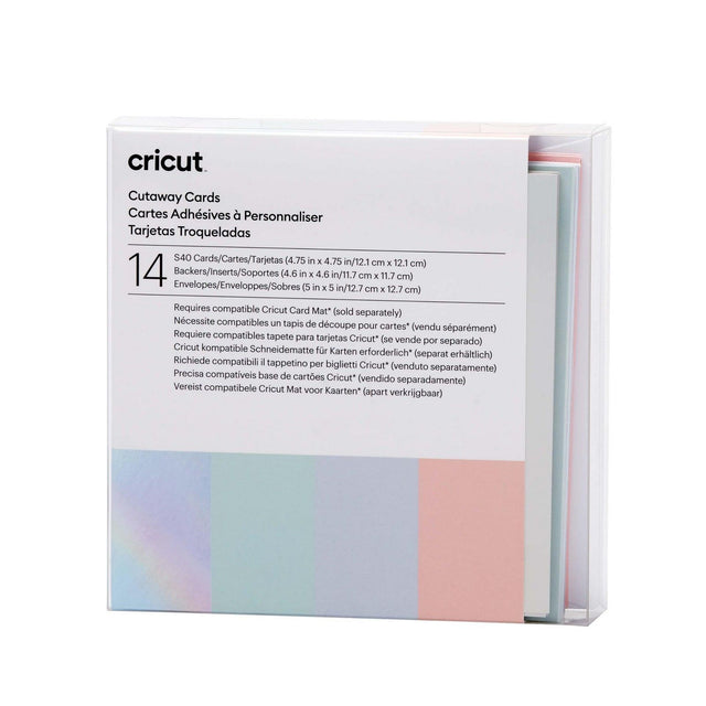 Cricut • Wycięte karty pastelowe s40