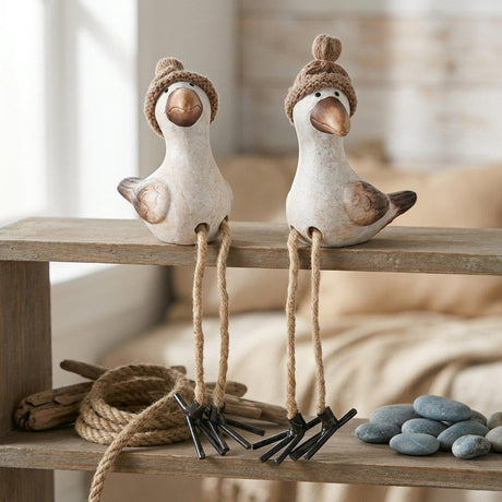 Figurka domowa Boltze Simon mewa ze zwisającymi nogami 22cm