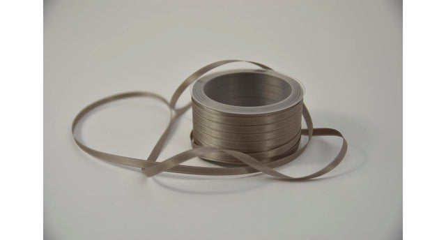 Satijnlint 6 mm x 50 mtr taupe