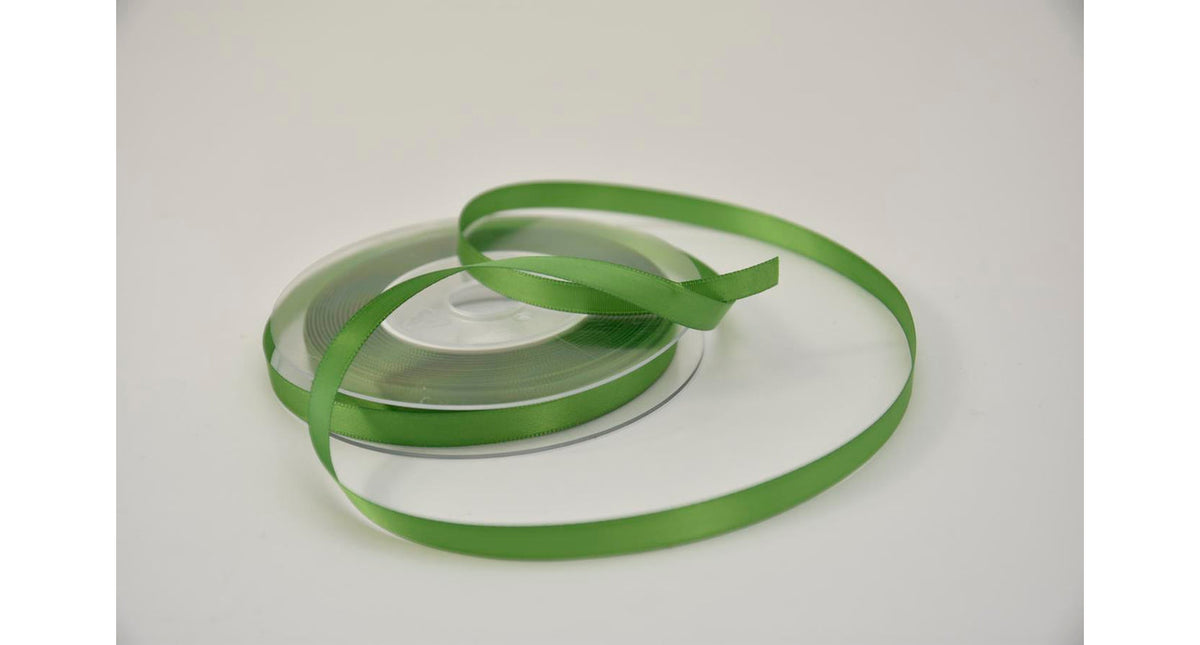 Satijnlint 10 mm x 25 mtr appelgroen