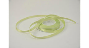 Satijnlint 10 mm x 25 mtr lichtgroen