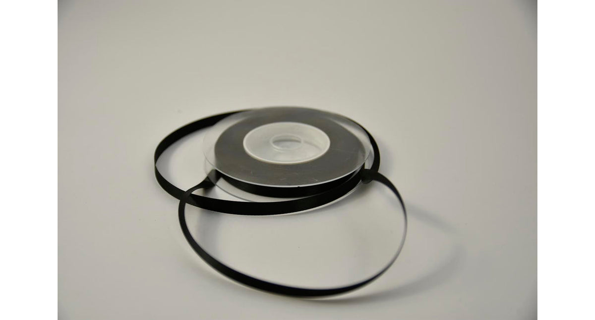 Satijnlint 10 mm x 25 mtr zwart
