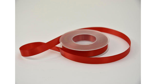 Satijnlint 15 mm x 25 mtr rood