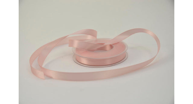 Satijnlint 15 mm x 25 mtr lichtrose