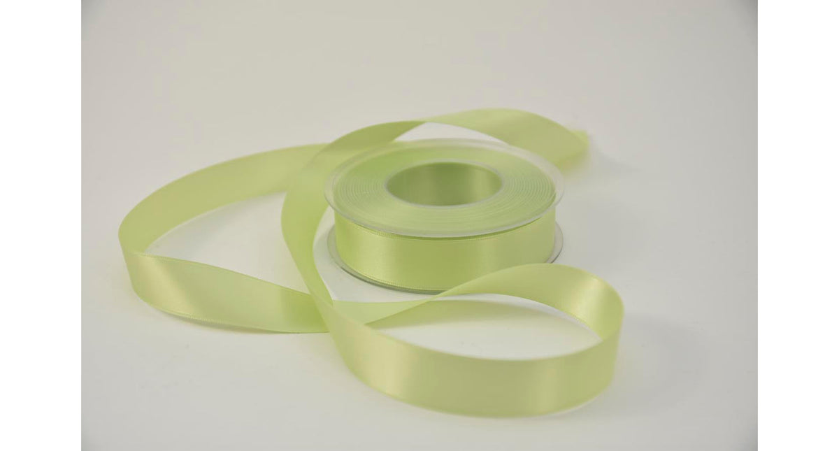 Satijnlint 25 mm x 25 mtr lichtgroen