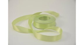 Satijnlint 25 mm x 25 mtr lichtgroen