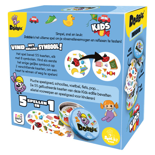 Gra karciana Asmodee zygomatic dobble kids - szybka gra ze zwierzętami dla dzieci