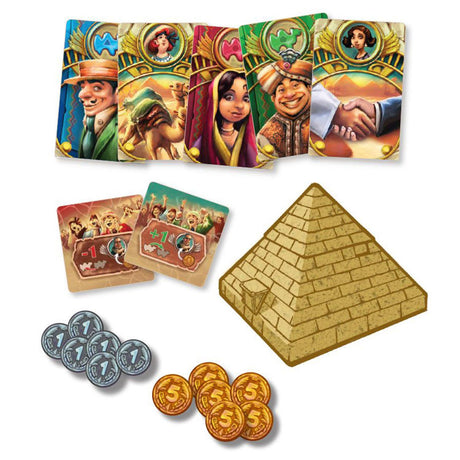 Asmodee Eggertspiele Camel Up - gra planszowa Wyścig wielbłądów - nowe wydanie z palmą 3D
