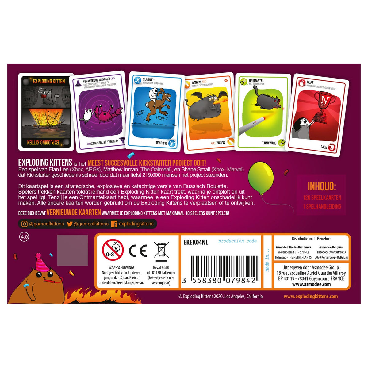 Asmodee Exploding Kittens Pack NL