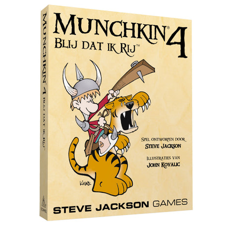 Gry Steve Jackson Munchkin 4 Glad I Ride – dodatek do gry karcianej – powyżej 12 lat