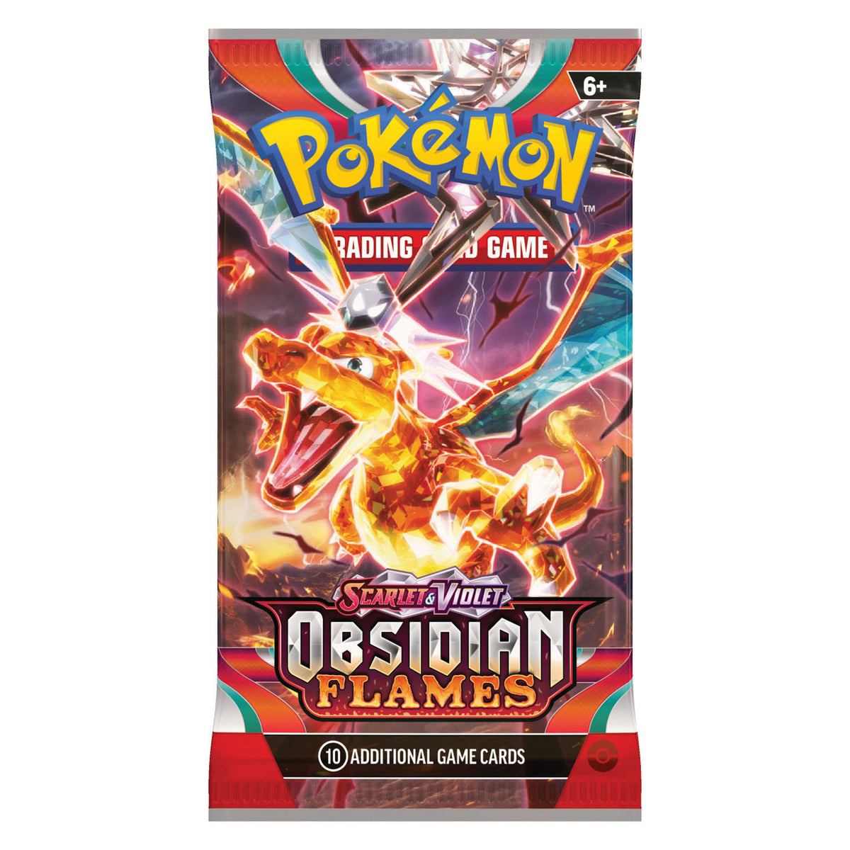 Asmodee Pokemon TCG Scarlet Violet Obsydian Flames Boosterpack