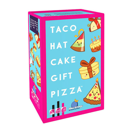 Gry Geronimo niebieski pomarańczowy gra karciana taco kapelusz ciasto prezent pizza