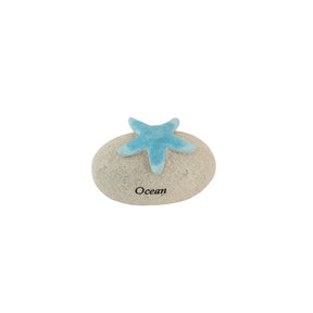 Kamienny poliston Gerkimex z oceanem rozgwiazd 8x5x5cm