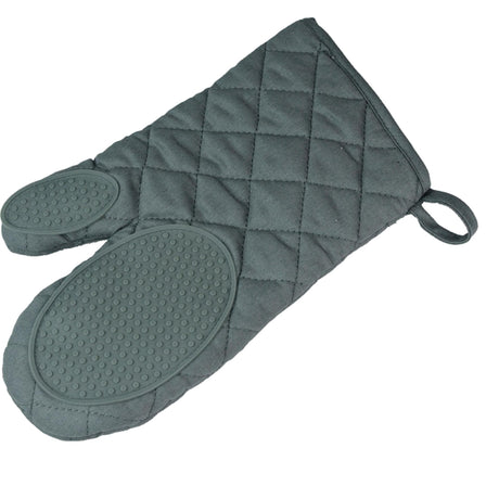 Rękawica kuchenna Wicotex z silikonowym uchwytem 30x18cm szara