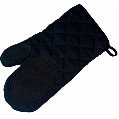 Rękawica kuchenna Wicotex z silikonowym uchwytem 30x18cm czarna