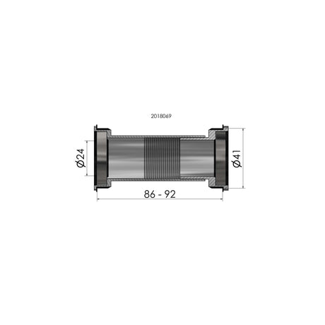 Plate Scoop Elvedes Twist Fit B86 BB92 Shimano