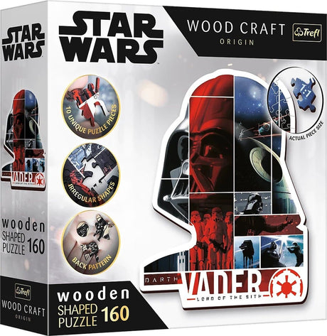 Drewniane puzzle Trefl Star Wars - Darth Vader - 160 elementów - fsc mix.