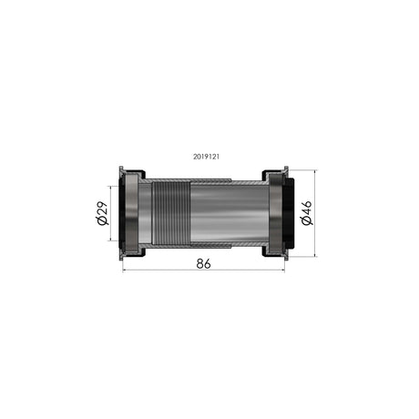 Plaadet Elvedes SRAM Dub BB386