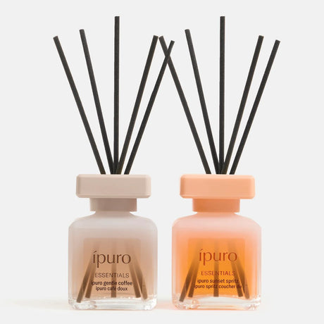 Zestaw dyfuzorów zapachowych Ipuro delikatny kawowy spritz o zachodzie słońca 2x50ml