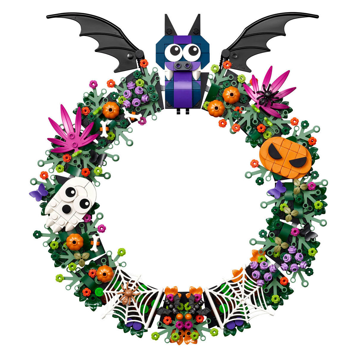 Lego halloweenkrans halloween decoratie bouwpakket voor kinderen en tieners 40825