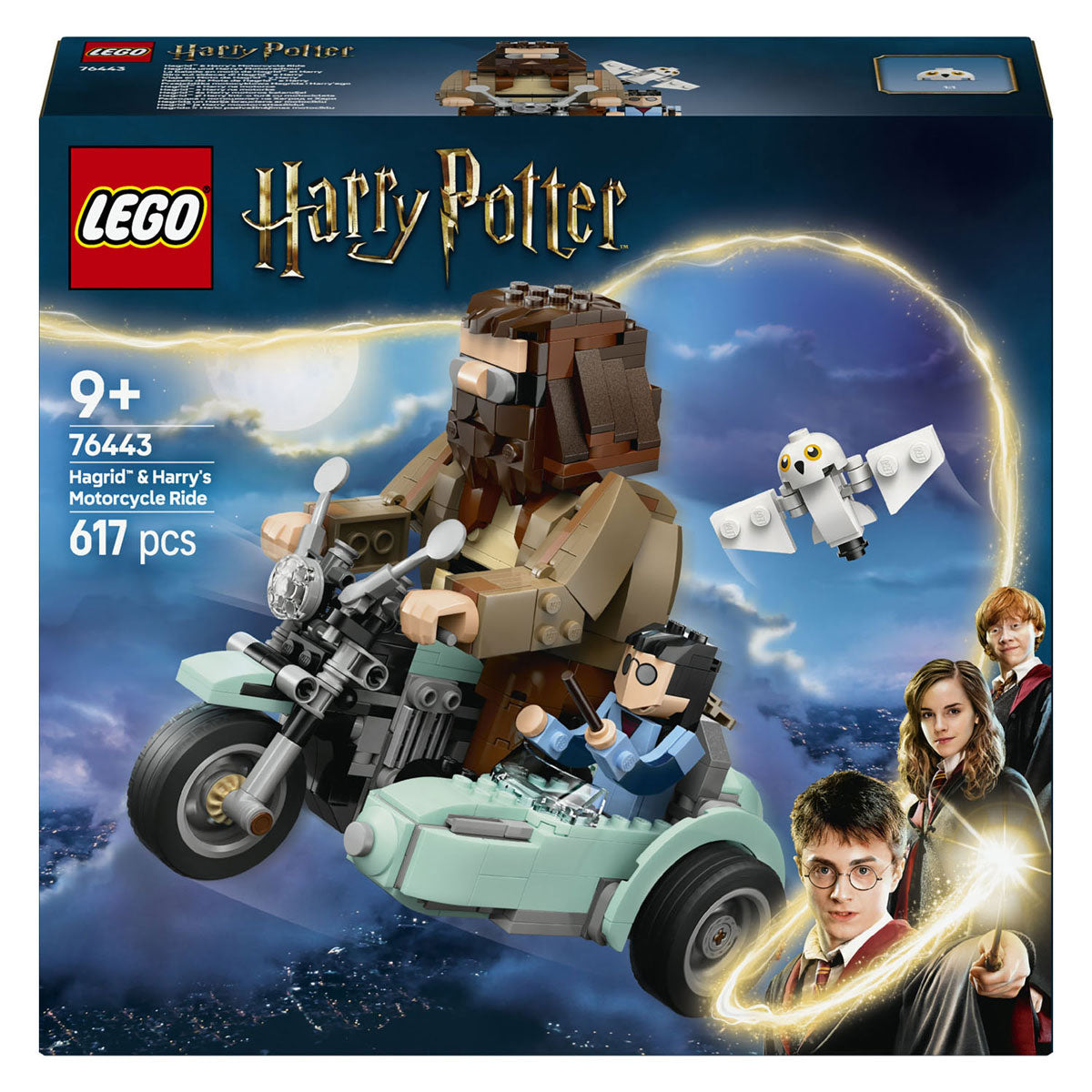 Lego Harry Potter™ Hagrid™ i magiczna przejażdżka motocyklem Harry’ego — 76443