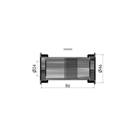 Twist Fit Bottom Breach Elvedes dla BB386 Shimano 46 x 86 mm