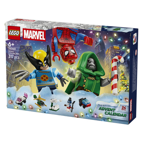 Lego ǀ marvel adventskalender 2026 superheld speelgoed voor kinderen 76340