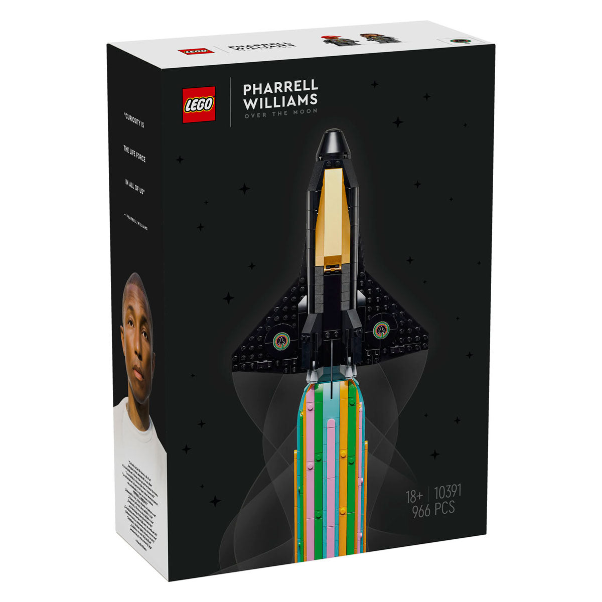 Ikony Lego 10391 na Księżyc z Pharrellem Williamsem