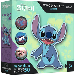 Drewniane puzzle dla dzieci Disney Trefl Lilo Stitch - 50 elementów