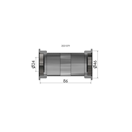 Elvedes dolna adapter wspornikowy Press Fit B386 Shimano 24 mm