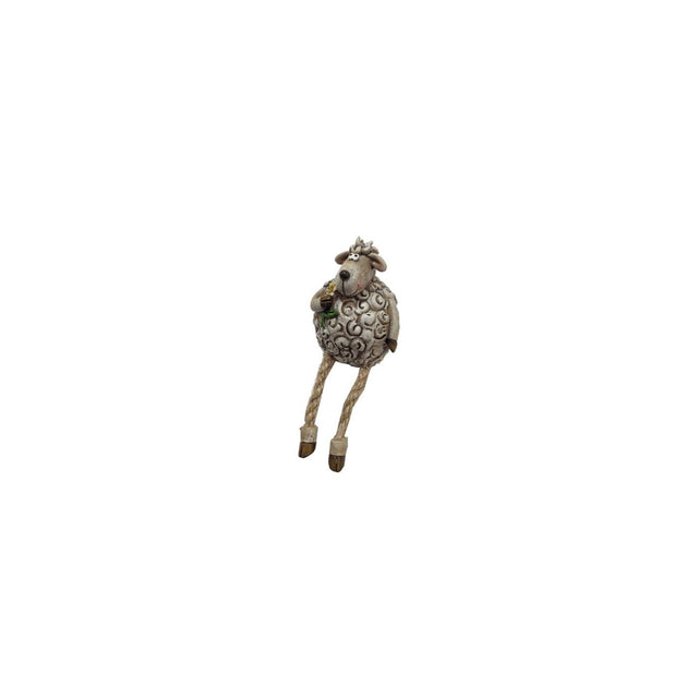 Zabawna owca ze zwisającymi nogami 13cm