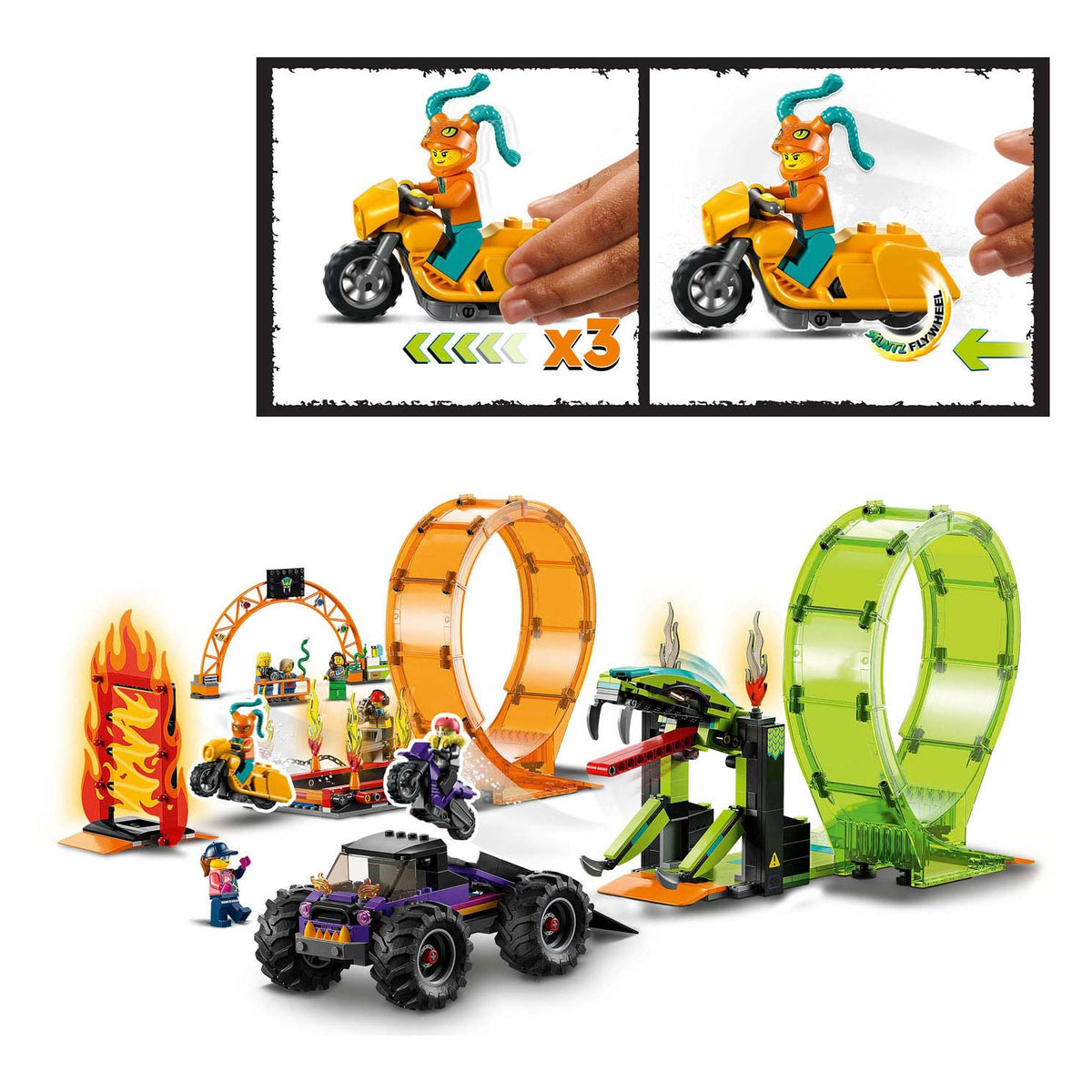 LEGO City 60339 Double Loop Arena Arena