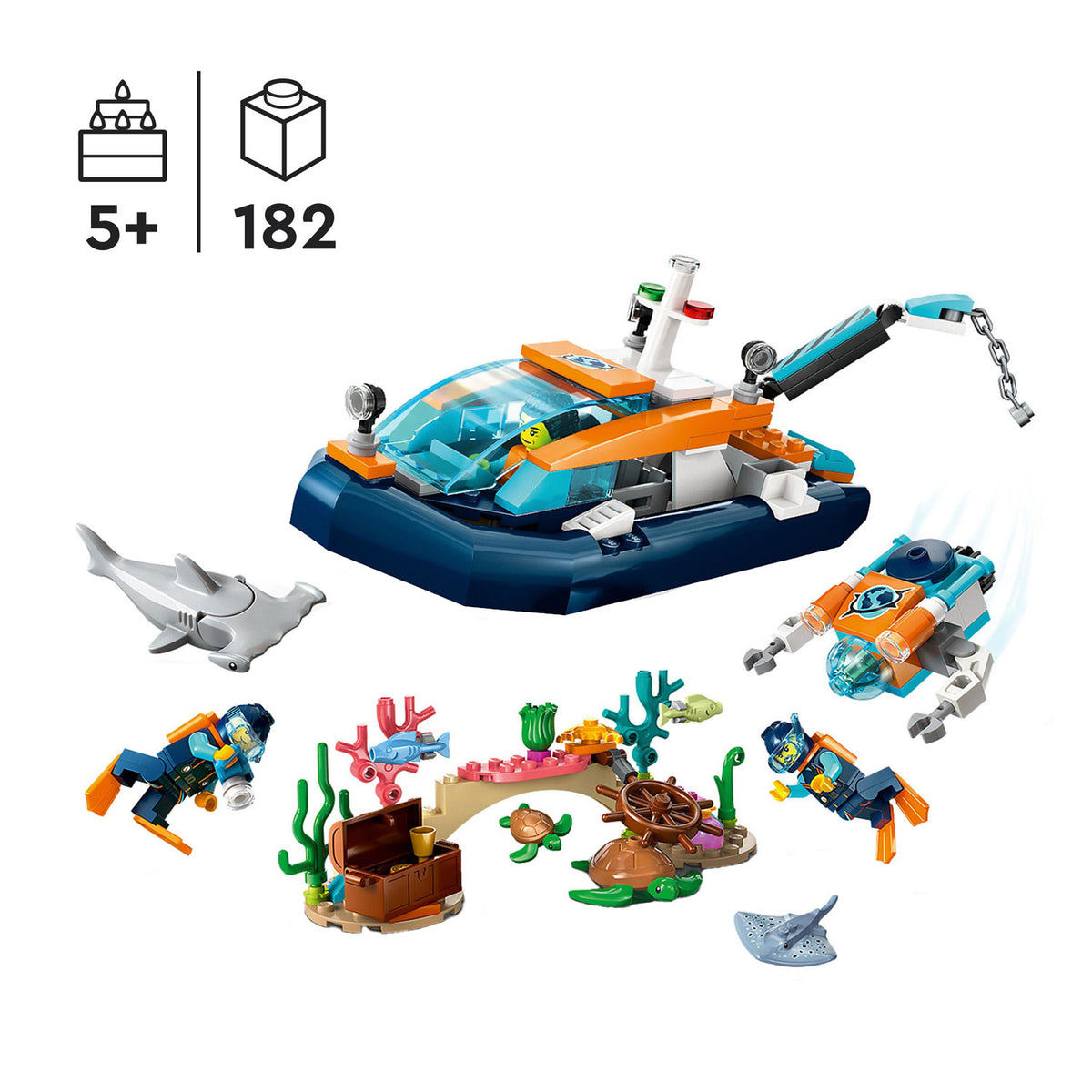 Lego Lego City 60377 Reconnaissance Nurving Boat