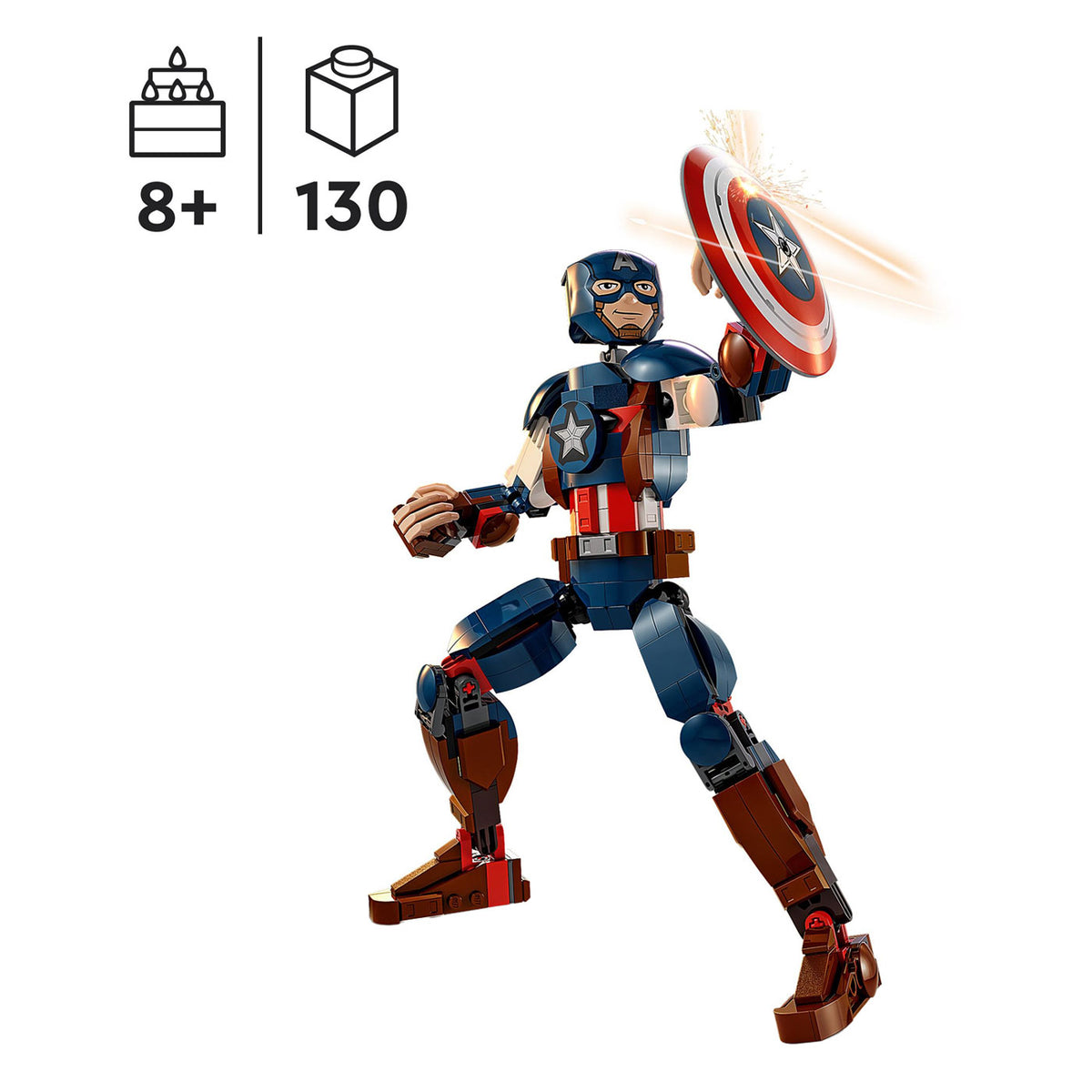 Figurka LEGO Super Heroes 76258 Kapitan Ameryka