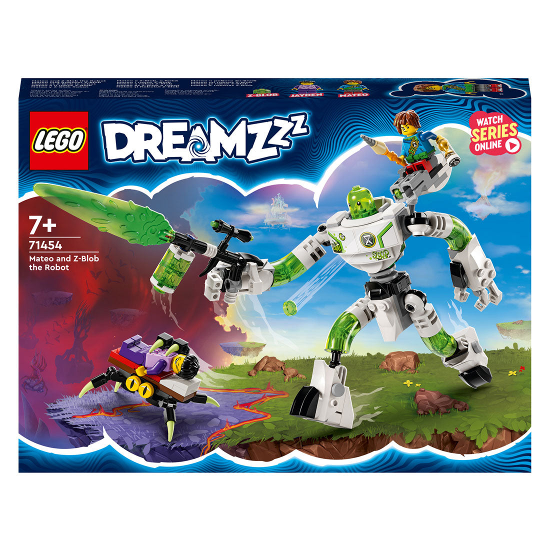 Lego Dreamzzz — zabawka konstrukcyjna robota Mateo i Z-bloba (71454)