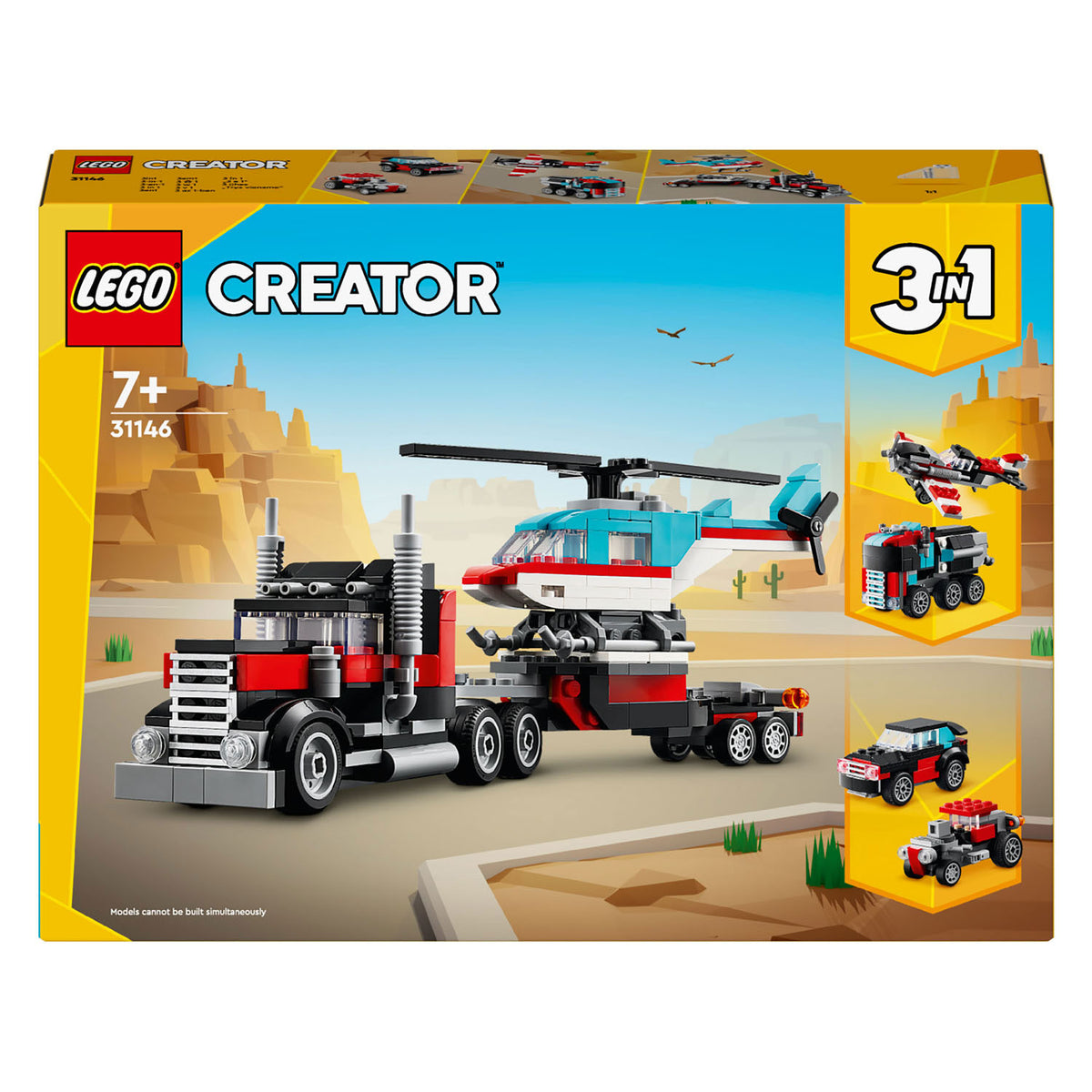 Lego Creator Ciężarówka 3w1 z helikopterem - 31146