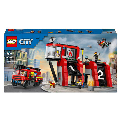Lego City Remiza strażacka i wóz strażacki - 60414