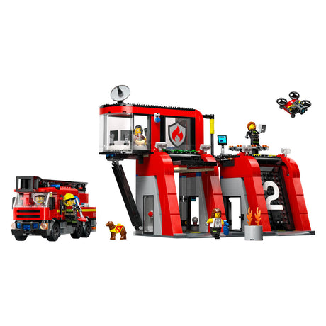 Lego City Remiza strażacka i wóz strażacki - 60414