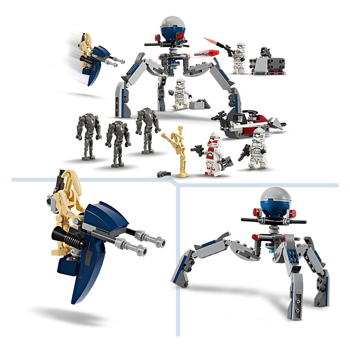 Zestaw bojowy Lego Star Wars Clone Trooper™ Battle Droid™ — 75372