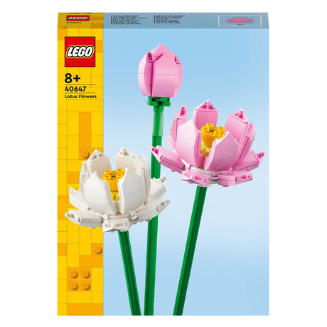 Lego kultowe kwiaty lotosu - kolekcja botaniczna - 40647