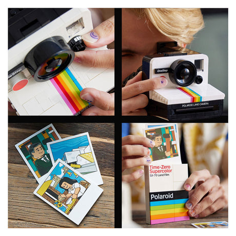 LEGO Ideas Polaroid Onestep SX-70 Zabawka konstrukcyjna z aparatem (21345)