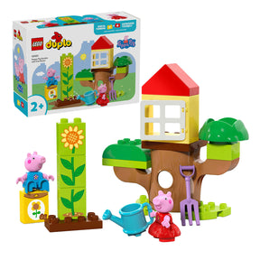 Lego Duplo - Zabawka konstrukcyjna ogrodu i domku na drzewie Świnki Peppy (10431)