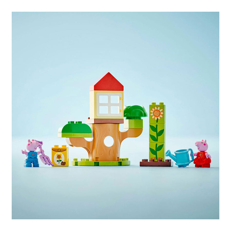 Lego Duplo - Zabawka konstrukcyjna ogrodu i domku na drzewie Świnki Peppy (10431)