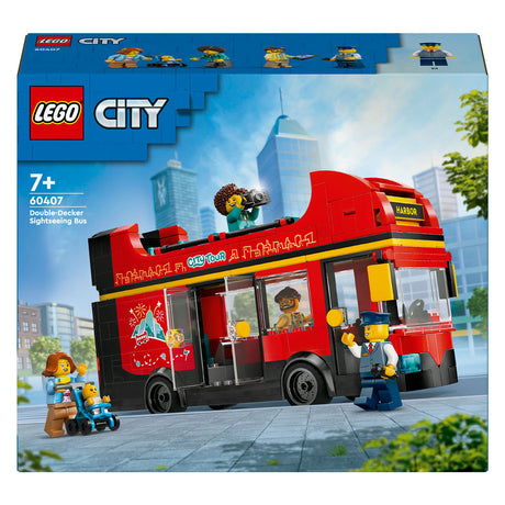 Czerwony piętrowy autobus turystyczny Lego City - 60407