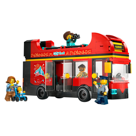 Czerwony piętrowy autobus turystyczny Lego City - 60407