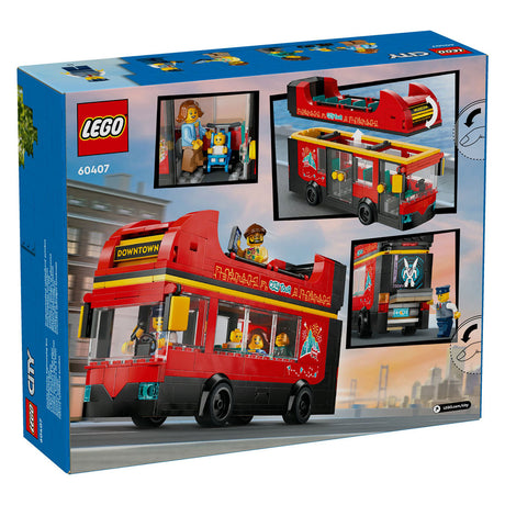 Czerwony piętrowy autobus turystyczny Lego City - 60407