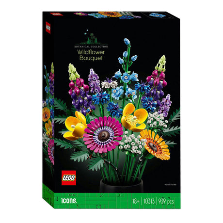 Zestaw Lego Ikony do budowania bukietów polnych kwiatów dla dorosłych, kolekcja botaniczna - 10313