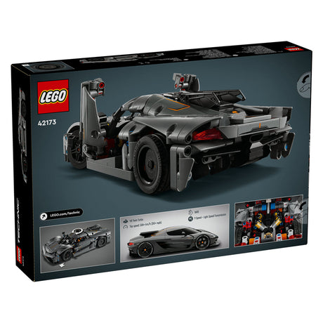 Lego Technic 42173 Koenigsegg Jesko Absolut Szary Hypercar
