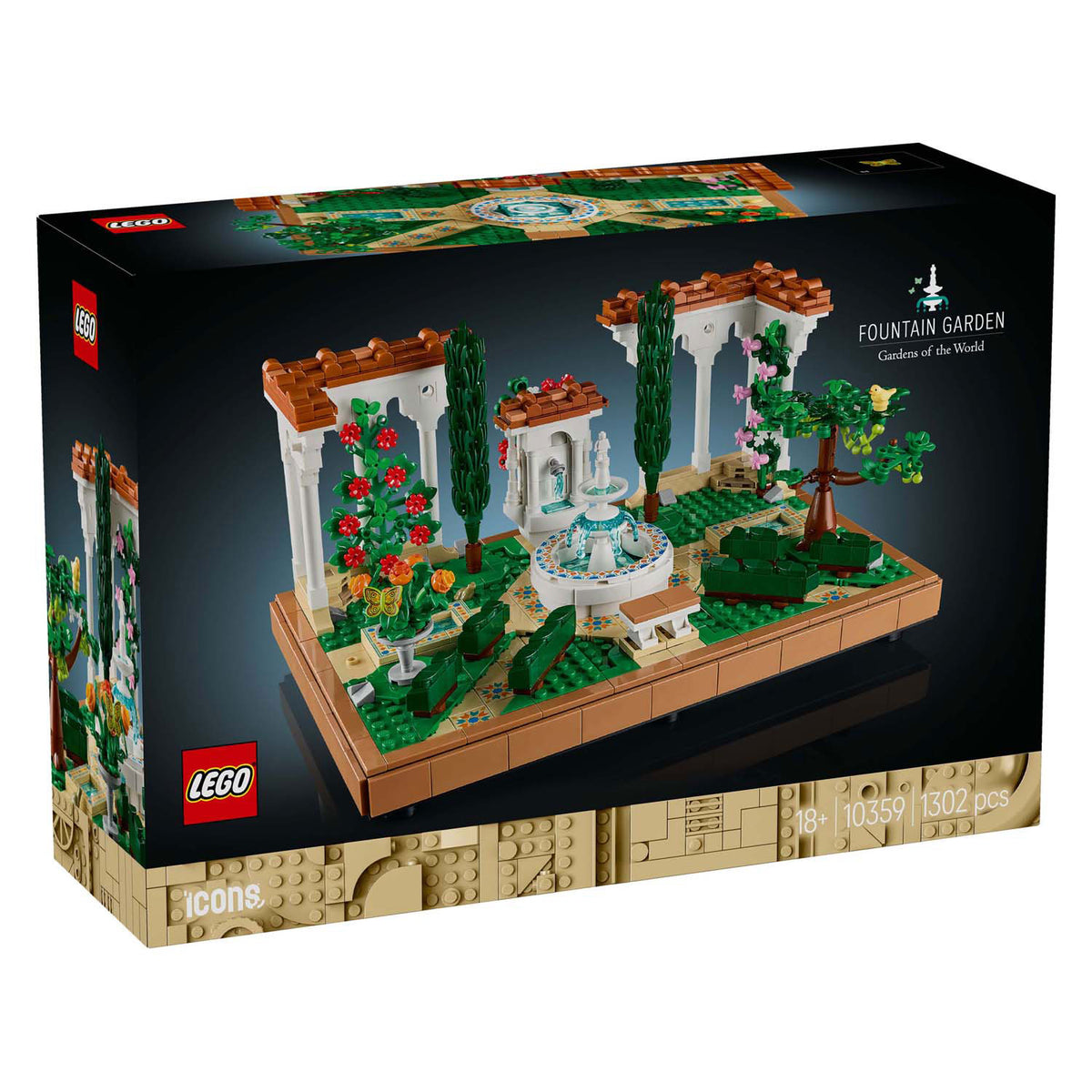 LEGO Ikony Ogród z fontanną - 10359
